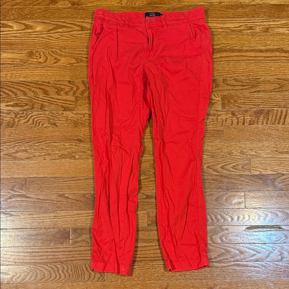 J. Crew Bright Red Chinos
